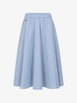elasticated-waist flared midi skirt by BARBOUR