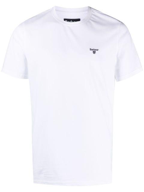 embroidered-logo cotton T-shirt by BARBOUR