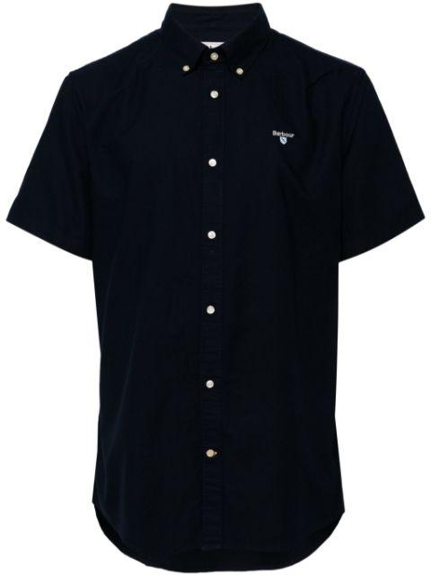 embroidered-logo cotton shirt by BARBOUR