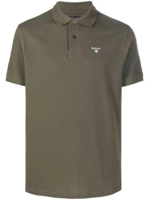 embroidered-logo polo shirt by BARBOUR