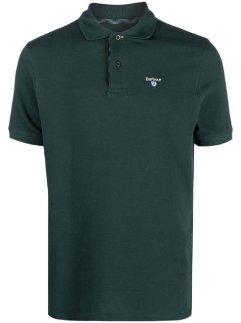 embroidered-logo polo shirt by BARBOUR