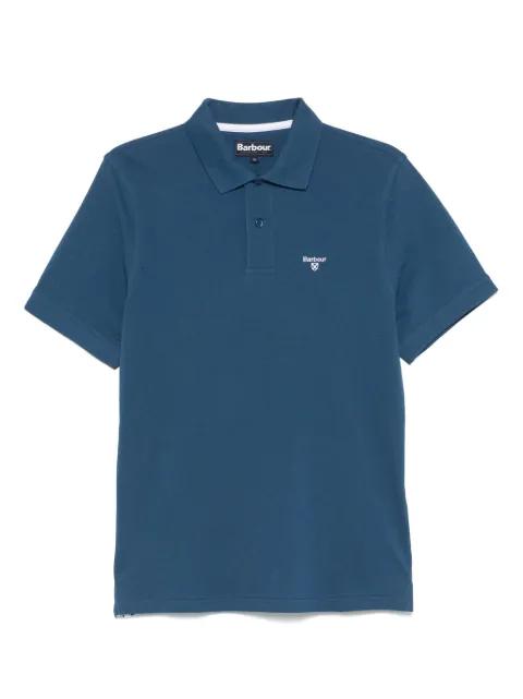 embroidered-logo polo shirt by BARBOUR