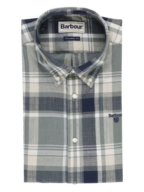 embroidered-logo shirt by BARBOUR