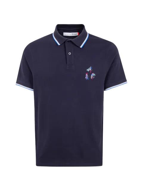 embroidered tipped polo shirt by BARBOUR