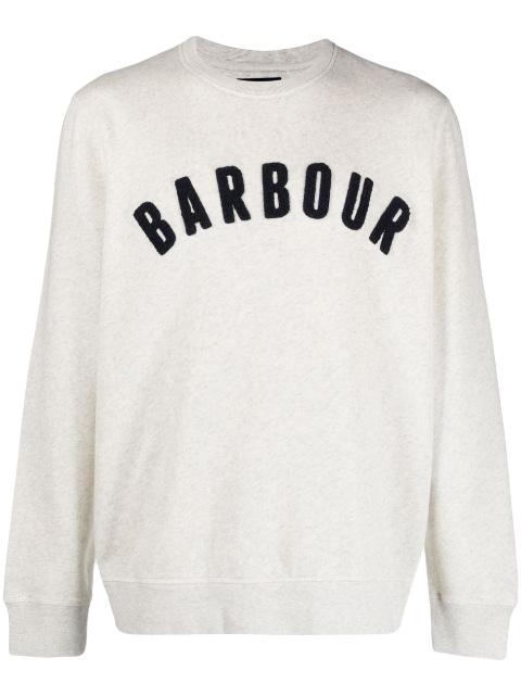 flocked-logo long-sleeve T-shirt by BARBOUR