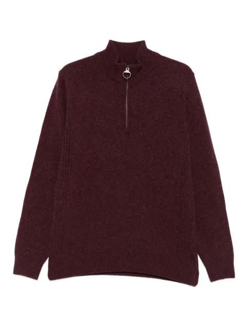 high-neck half-zip sweater by BARBOUR