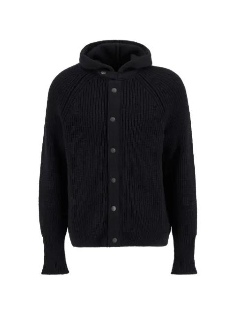hoodied buttoned cardigan by BARBOUR