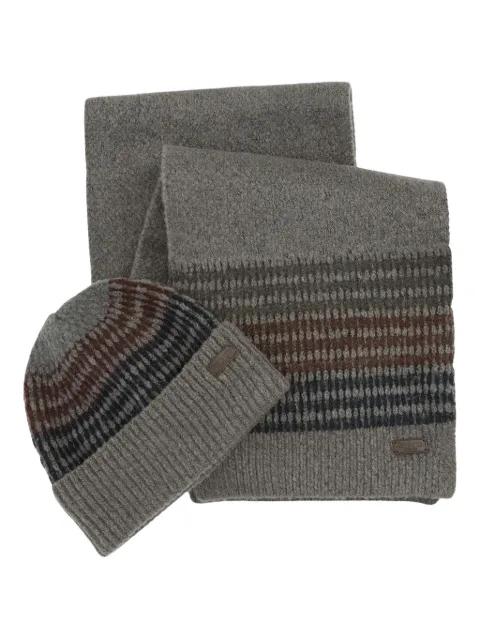 knitted scarf and beanie set by BARBOUR