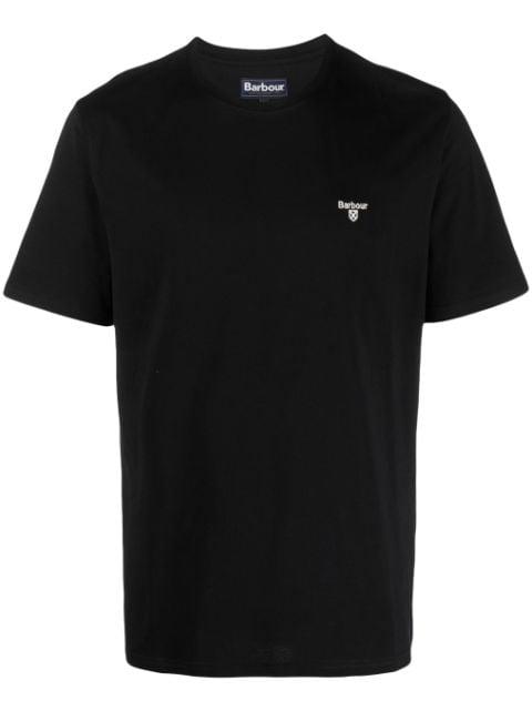 logo-embroidered cotton T-shirt by BARBOUR