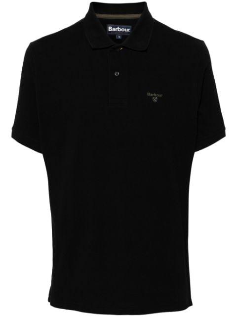 logo-embroidered cotton polo shirt by BARBOUR
