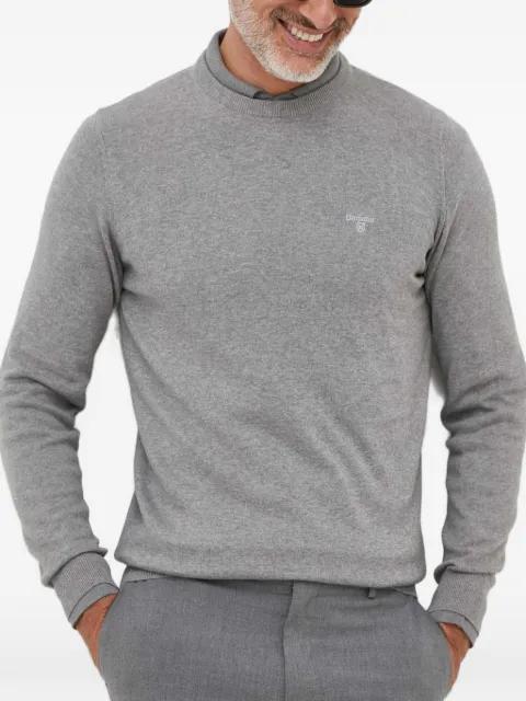 logo-embroidered sweater by BARBOUR