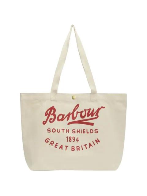 logo-graphic tote bag by BARBOUR