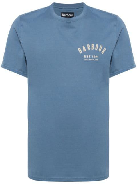 logo-print T-shirt by BARBOUR