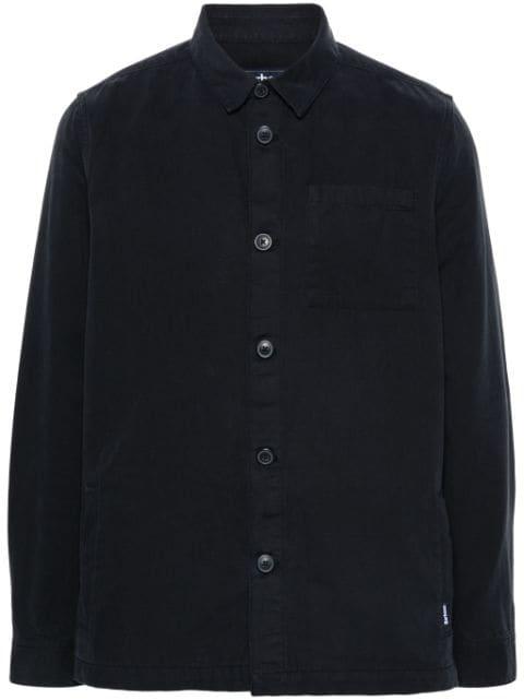 logo-tag cotton shirt by BARBOUR