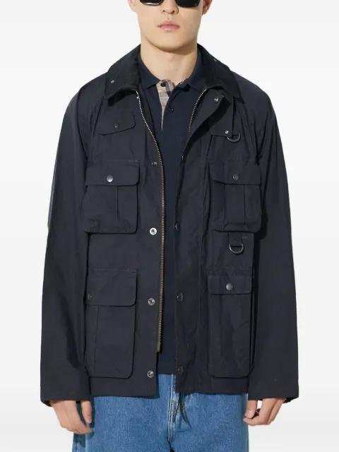 multiple-pocket corduroy-collar jacket by BARBOUR