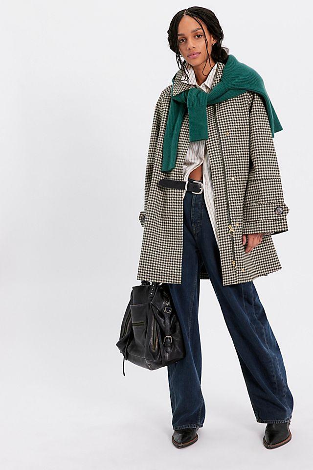 Barbour Kennedy Check Showerproof Jacket by BARBOUR | FREE PEOPLE
