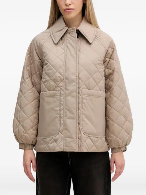 quilted check jacket by BARBOUR