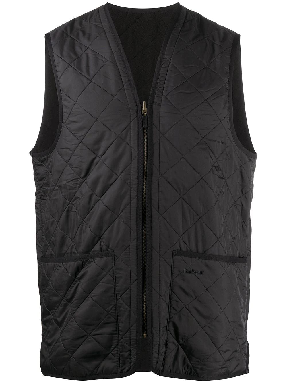 quilted zip-up gilet by BARBOUR