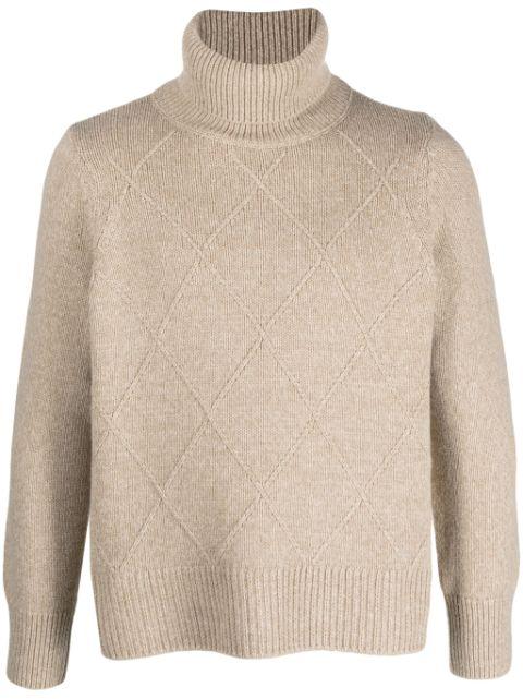 roll neck knitted jumper by BARBOUR
