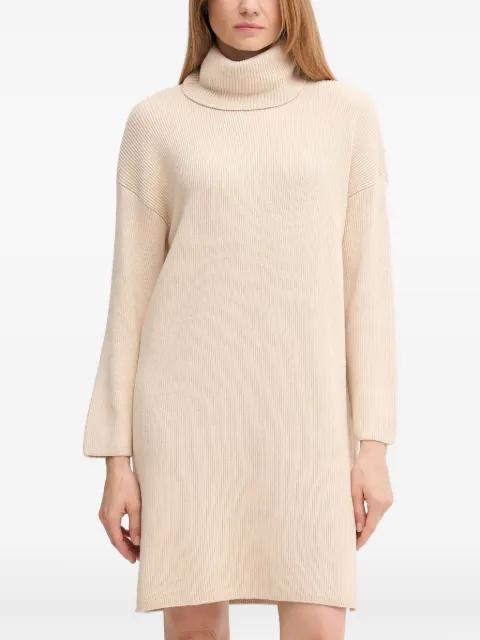 roll neck ribbed mini dress by BARBOUR