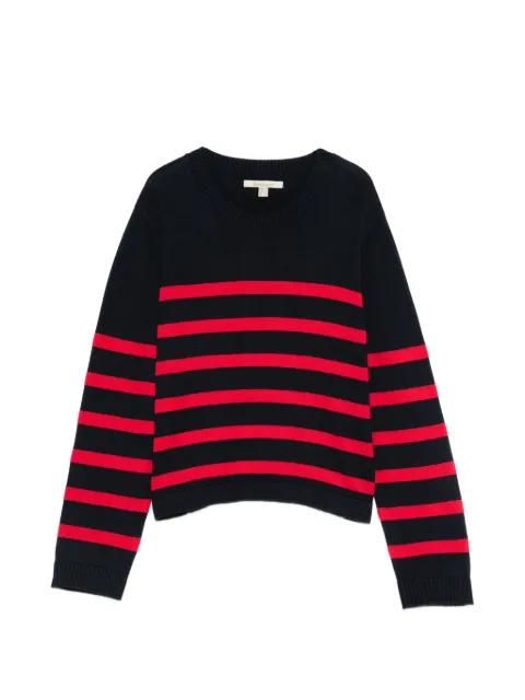 striped crew neck sweater by BARBOUR