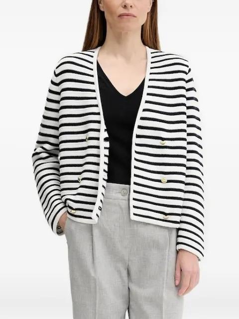 striped double-breasted cardigan by BARBOUR