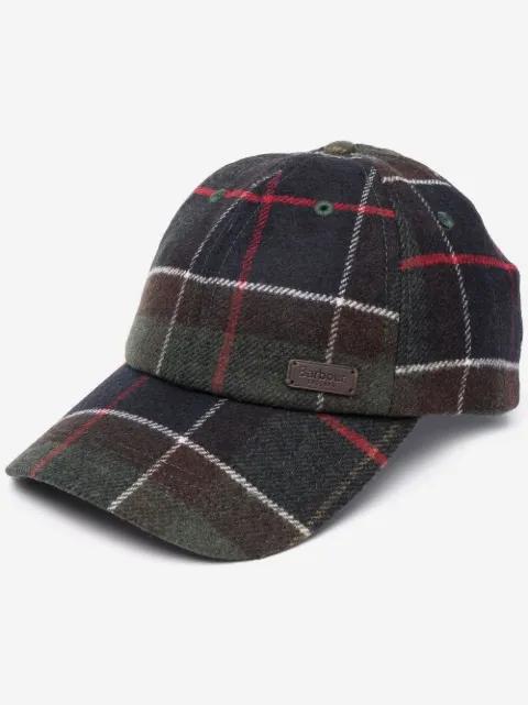 tartan check print cap by BARBOUR
