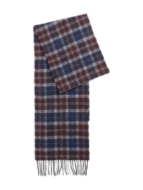 tartan-fringed scarf by BARBOUR