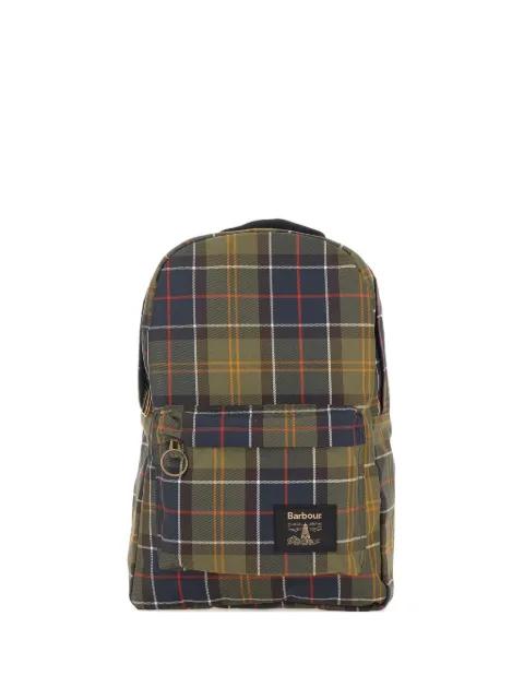 tartan-pattern backpack by BARBOUR