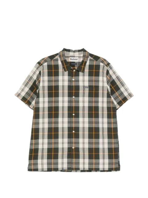 tartan-pattern seersucker shirt by BARBOUR