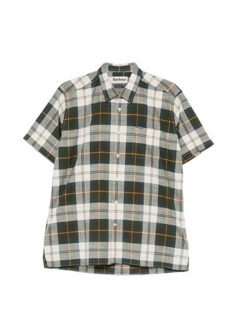 tartan-pattern short-sleeve shirt by BARBOUR