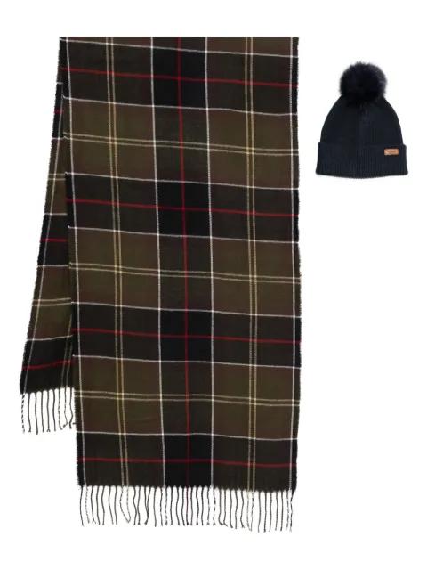 tartan scarf set by BARBOUR
