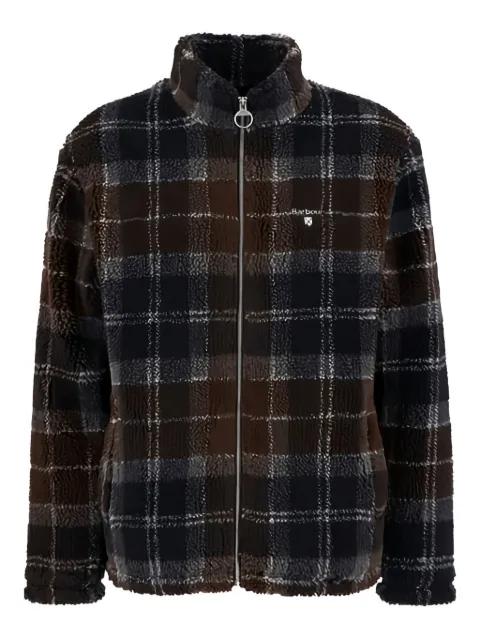 teddy-cloth check fleece by BARBOUR