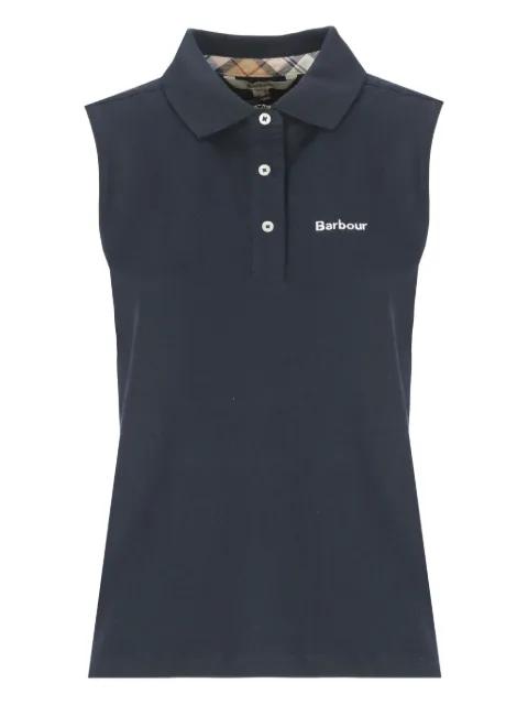 three-button sleeveless polo shirt by BARBOUR
