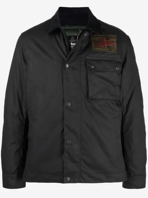 wax-effect field jacket by BARBOUR