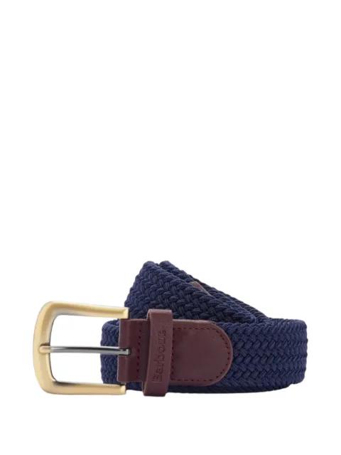 woven leather-trim belt by BARBOUR