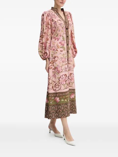 x FARM Rio Alice floral puff-sleeve maxi dress by BARBOUR
