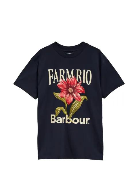 x FARM Rio floral-print T-shirt by BARBOUR