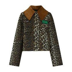 x Ganni - Wax printed anorak smock by BARBOUR