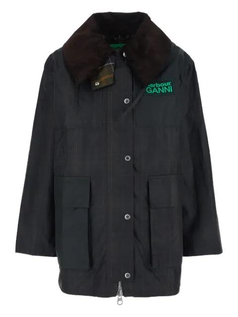 x Ganni hoodied coat by BARBOUR