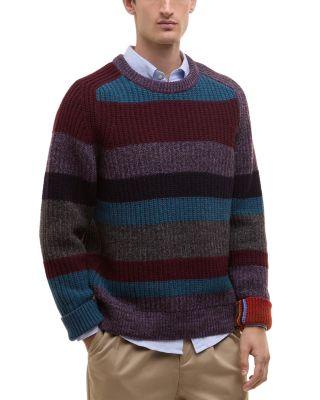 x Paul Smith Multi Striped Crewneck Sweater by BARBOUR