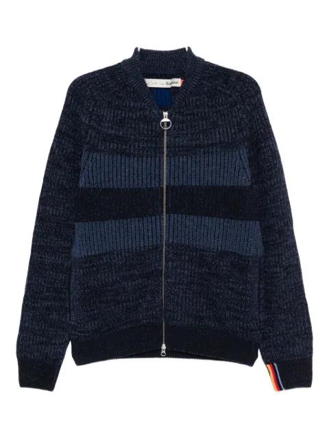 x Paul Smith bomer cardigan by BARBOUR