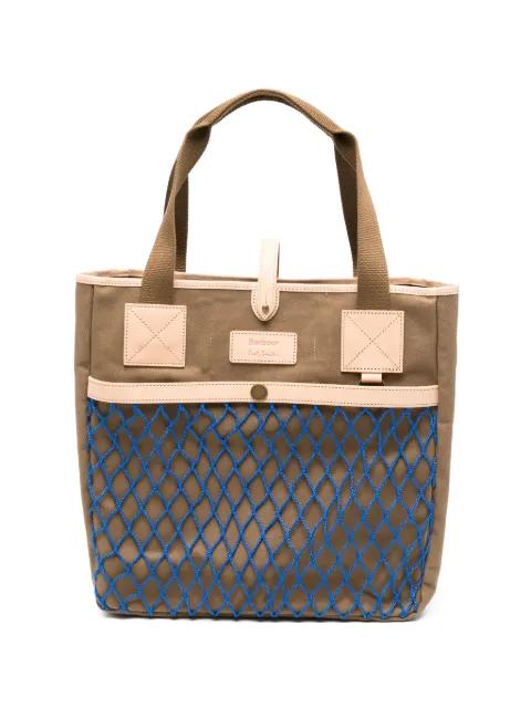 x Paul Smith logo-patch tote bag by BARBOUR