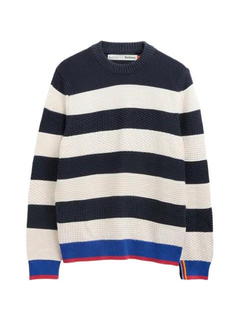 x Paul Smith striped textured sweater by BARBOUR