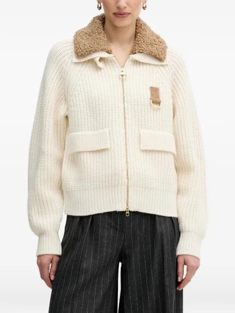 zip shearling sweater by BARBOUR