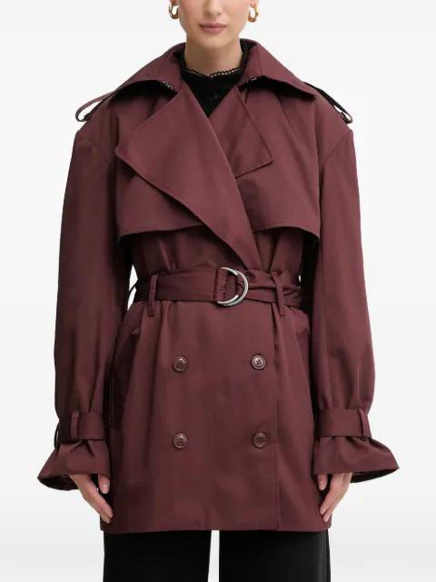 Aster belted trench coat by BARDOT