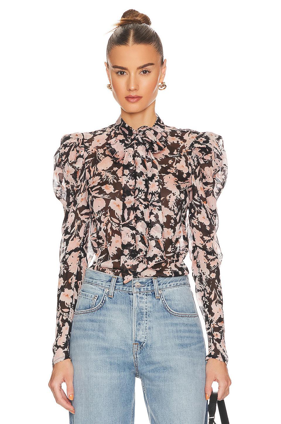 Bardot Amielie Floral Blouse in Black by BARDOT