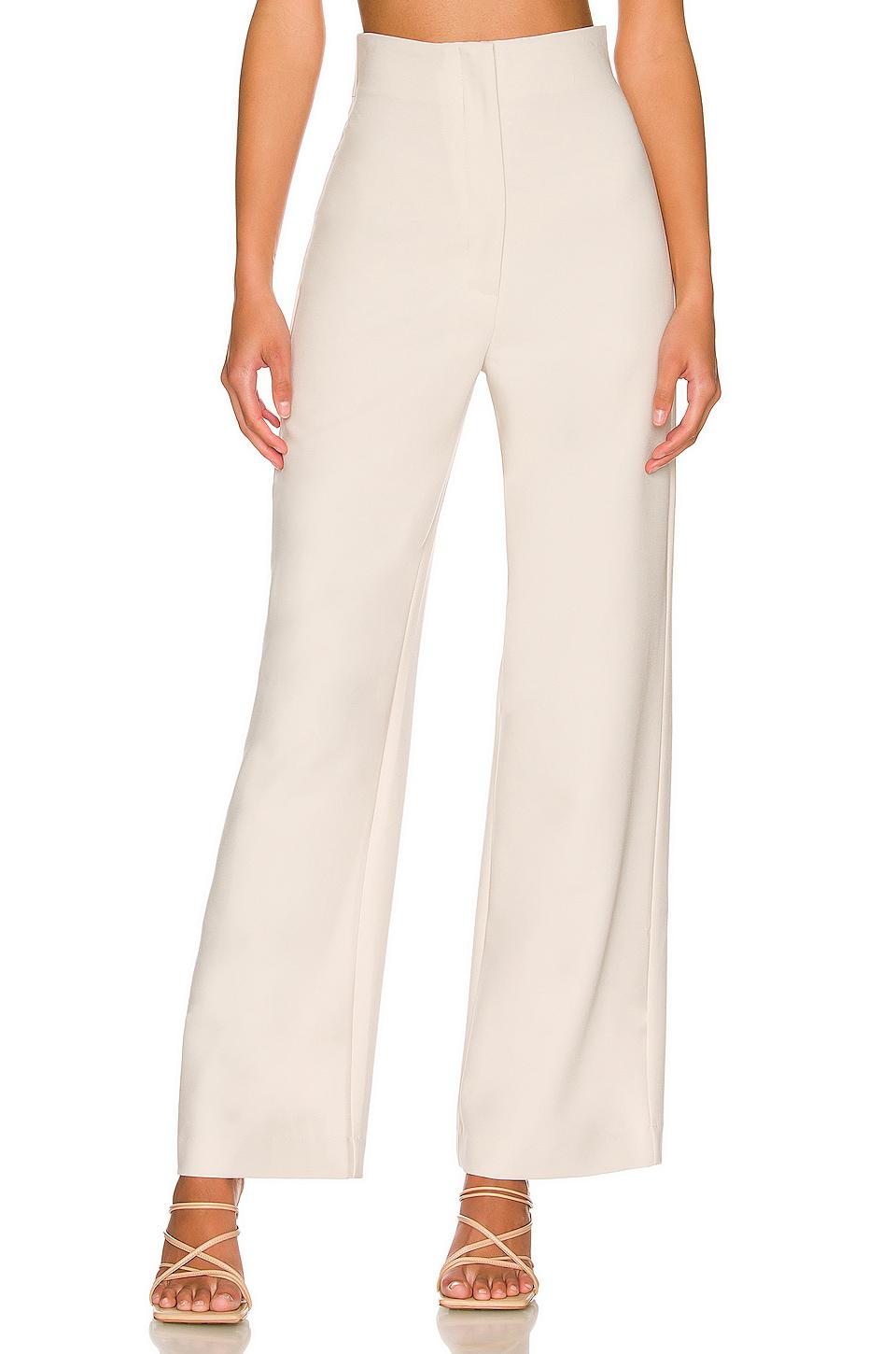 Bardot Anna High Waist Pant in Beige by BARDOT