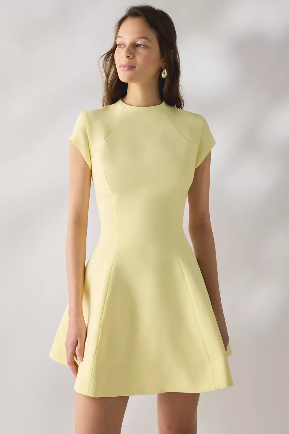 Bardot Beckett High Neck Fit-And-Flare Mini Dress by BARDOT