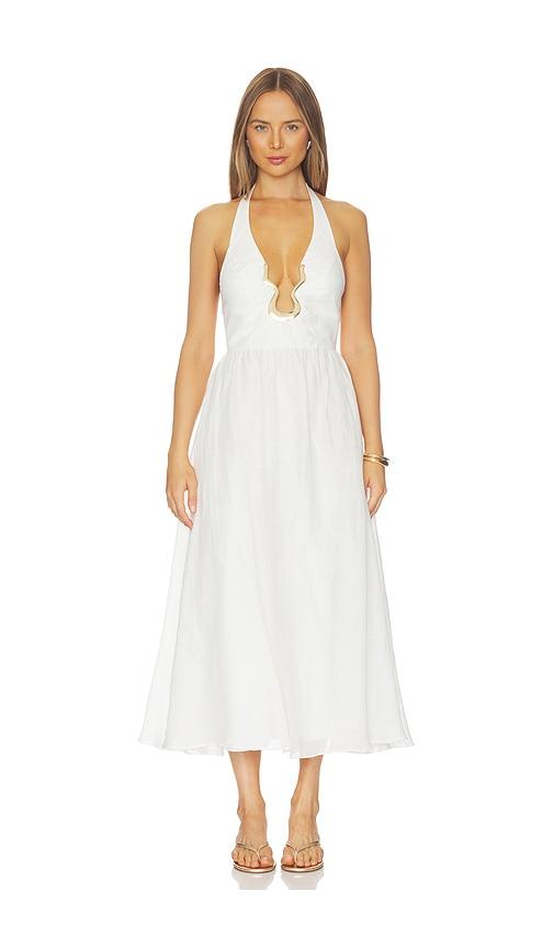 Bardot Cavarly Ramie Halter Dress in Ivory by BARDOT